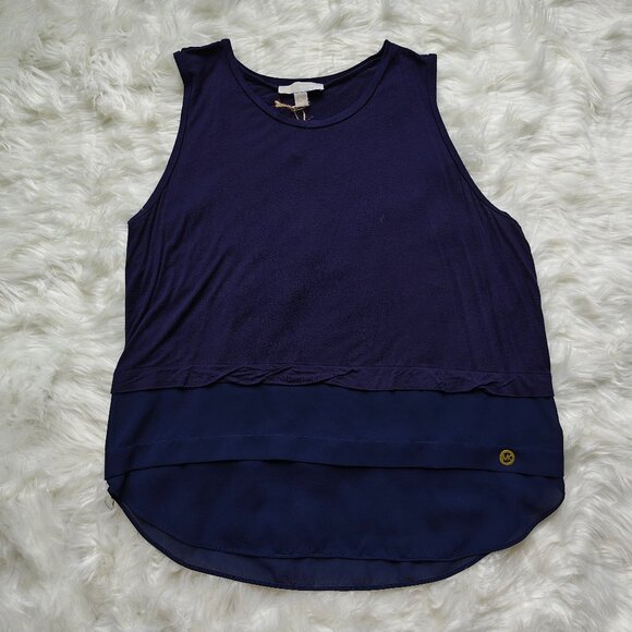 Michael Kors Navy Sleeveless Tunic, SIZE XL - Picture 1 of 5
